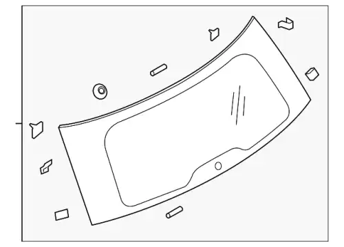 Стекло двери багажника BB5Z-7842006-D FORD