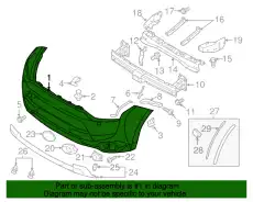 НАКЛАДКА БАМПЕРА 6400G280 MITSUBISHI