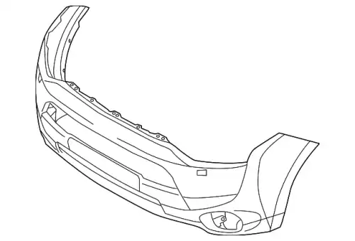 НАКЛАДКА БАМПЕРА 6400G280 MITSUBISHI