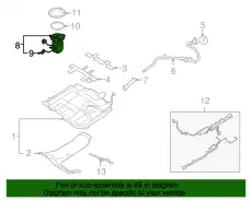 PUMP ASY - FUEL 8T4Z-9H307-B FORD
