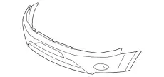  ОБЛИЦОВКА ПЕРЕДНЕГО БАМПЕРА CW 6400B824 MITSUBISHI