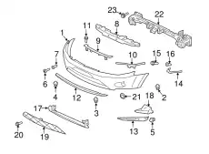  ОБЛИЦОВКА ПЕРЕДНЕГО БАМПЕРА CW 6400B824 MITSUBISHI