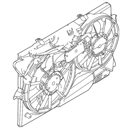 CB5Z8C607A Вентилятор охлаждения двигателя FORD