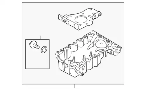 Поддон картера двигателя FORD 7T4Z-6675-A