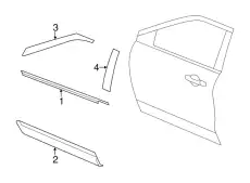 LH накладка двери Ford Expl. sport BB5Z-7820879-AA