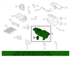  DG1Z-19850-B ИСПАРИТЕЛЬ СИСТЕМЫ ВЕНТИЛЯЦИИ EXPLORER 1 FORD