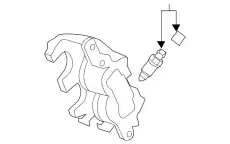 Суппорт тормозной FORD DG1Z-2B120-A