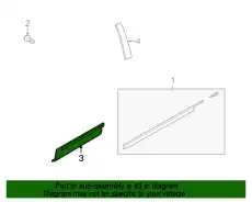  МОЛДИНГ ЗАДНЕЙ ЛЕВОЙ ДВЕРИ BB5Z-7825557-BA FORD