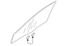  СТЕКЛО, Fr ДВЕРИ,R MR525732 MITSUBISHI