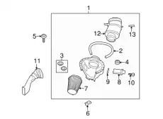 Фильтр воздушный FORD AR3Z-9601-A
