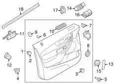 Ручка двери FORD BT4Z14527AA