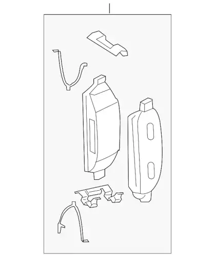 Тормозные колодки дисковые FORD 4U2Z-2V001-CA