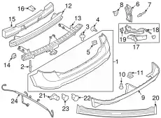 RETAINER 7T4Z-15K861-AD FORD