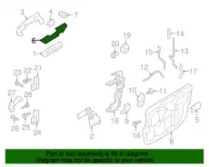 Ручка двери FORD CB5Z7826685A