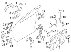Ручка двери FORD CB5Z7826685A