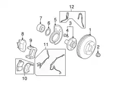 Тормозной диск FORD 2U2Z-1V125-GB ,