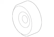 PULLEY ASY - IDLER YW7Z-8678-AA FORD