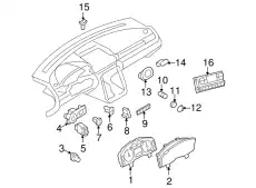 Рамка прикуривателя 6R3Z-19N236-A FORD