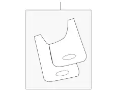  КОМПЛЕКТ БРЫЗГОВИКОВ FR EXPL 07.05.- E6TZ-16A550-AA FORD