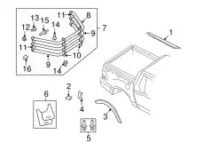  КОМПЛЕКТ БРЫЗГОВИКОВ FR EXPL 07.05.- E6TZ-16A550-AA FORD