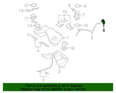 CAP ASY - FUEL TANK 6R3Z-9030-A FORD