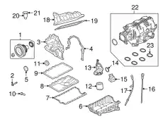 Прокладка клапанной крышки FORD 5H2Z-6584-CA