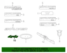  ЭМБЛЕМА 8L2Z-7842528-A FORD