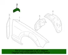 BRACKET - FENDER MOU 5R3Z-16K039-A FORD