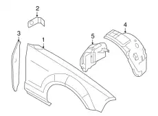 BRACKET - FENDER MOU 5R3Z-16K039-A FORD