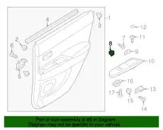  MU000314 CLIP PLASTIC MITSUBISHI
