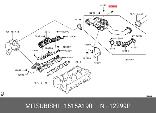 болт!\ Mitsubishi Montero Sport 1515A190