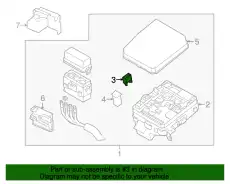 предохранитель! 25A\ Mitsubishi ASX 10>/Montero 07-18 MS810879