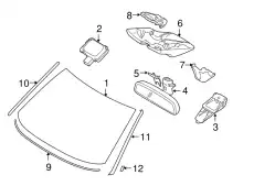  УПЛОТНИТЕЛЬ ЛОБОВОГО СТЕКЛА ЛЕВЫЙ 31297722 VOLVO