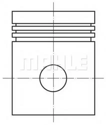 Поршень, комплект Opel 121200 MAHLE