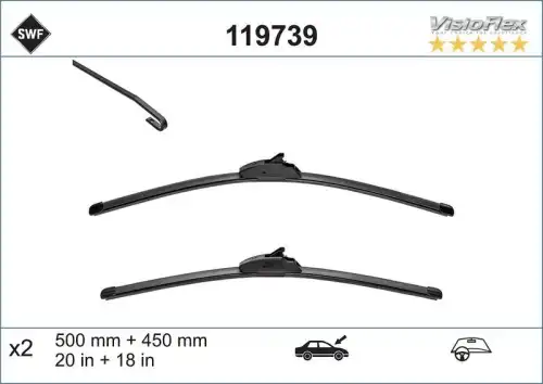Щетка стеклоочистителя 119739 VALEO