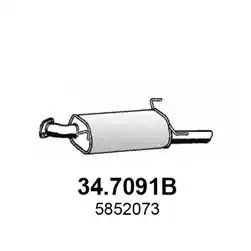 ASSO 34.7091B Глушитель задняя часть 1934342