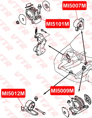 Подушка крепления двигателя VTR MI5009M