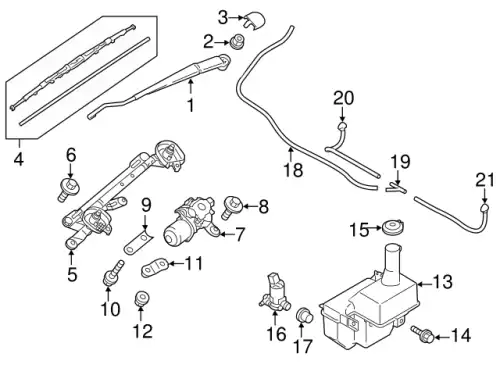 Щетка стеклоочистителя MR574654 MITSUBISHI