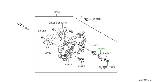 КРЫЛЬЧАТКА 2148695F0A NISSAN