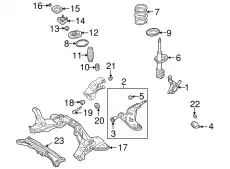 Гайка автомобильная MAZDA B00139037B