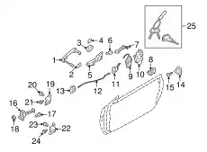 Ручка двери HYUNDAI / KIA 826522H000