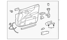 ОБИВКА ДВЕРИ 6762050471C0 TOYOTA / LEXUS