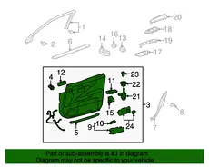 ОБИВКА ДВЕРИ 6762050471C0 TOYOTA / LEXUS