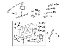 ОБИВКА ДВЕРИ 6762050471C0 TOYOTA / LEXUS