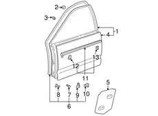 ДВЕРЬ ПЕРЕДНЯЯ 6700230872 TOYOTA / LEXUS