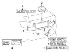 ПАНЕЛЬ ДЕКОРАТИВНАЯ 7680153071D0 TOYOTA / LEXUS