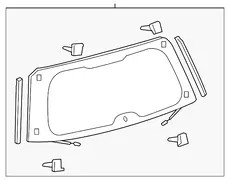 СТЕКЛО ЗАДНЕЕ 6810560181 TOYOTA / LEXUS