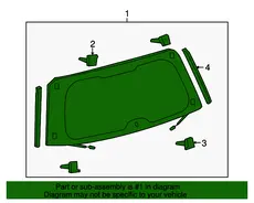 СТЕКЛО ЗАДНЕЕ 6810560181 TOYOTA / LEXUS
