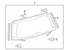 СТЕКЛО ЗАДНЕЕ 6810560181 TOYOTA / LEXUS