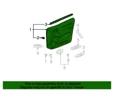 ОБИВКА ДВЕРИ 6762042650B0 TOYOTA / LEXUS